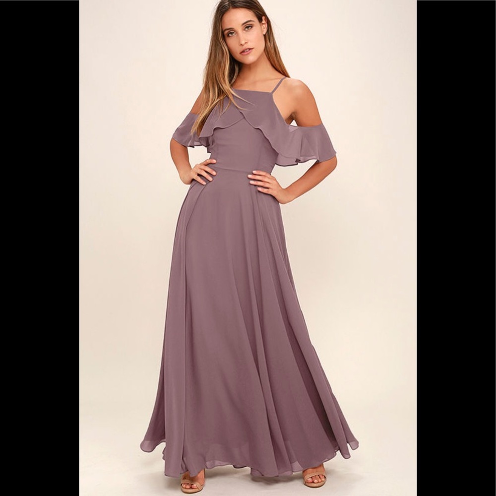 Lulu's Lavender Maxi Dress NWT